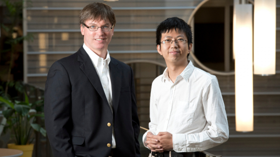 Professor John Dolbow and his PhD student Yingjie Liu