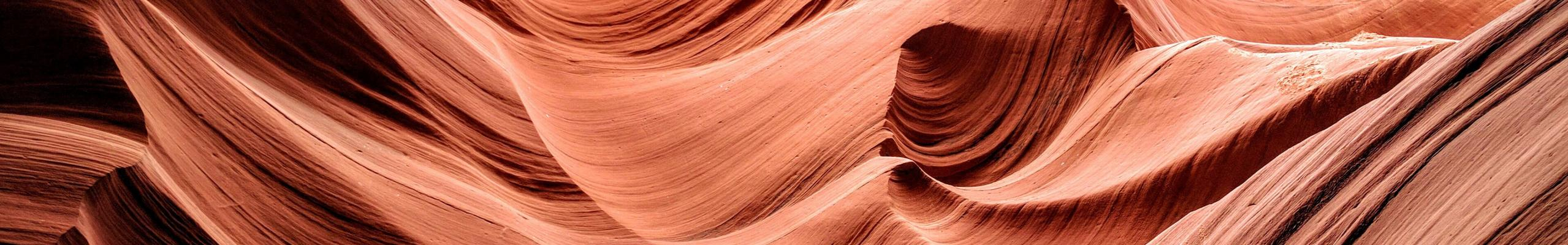 red sandstone in Antelope Canyon